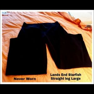 LANDS END STARFISH STRAIGHT LEG PANTS